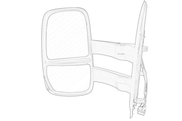 Ліве бокове дзеркало 5802029799 Iveco