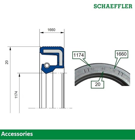 Купити 8660S Timken Сальник піввісі заднього моста