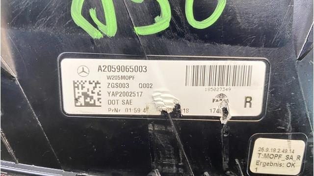 A2059065003 Mercedes Ліхтар задній правий