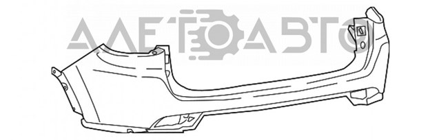 Бампер задній, верхня частина FPS FP3812950 ціна, від 120.11 USD
