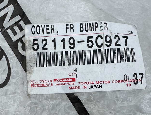 Бампер на авто Toyota 521195C927 ціна, від 223.76 USD
