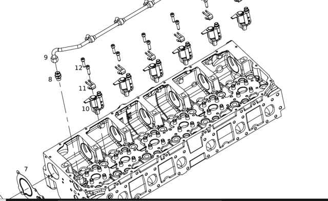 504222834 Iveco Циліндр заслінки глушника двигуна