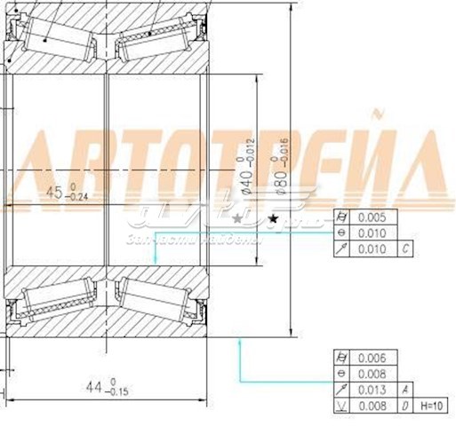 підшипник маточини задньої HC46T080805CS70 підшипник маточини задньої HC46T080805CS70