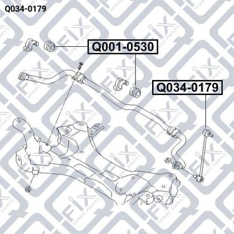 Q0340179 Q-fix Тяга переднього стабілізатора
