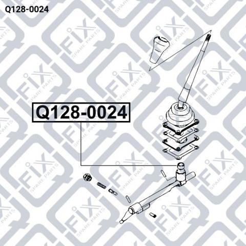 Q1280024 Q-fix Втулка куліси КПП