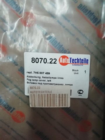 807022 Autotechteile Заглушка протитуманок, ліва