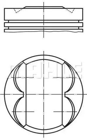 011PI00105000 Mahle Original Поршня на 1 циліндр, STD