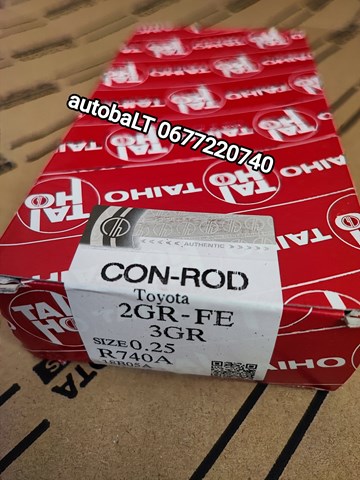 Вкладиші колінвала, шатунні, комплект, 1-й ремонт (+0,25) R740A025 Taiho