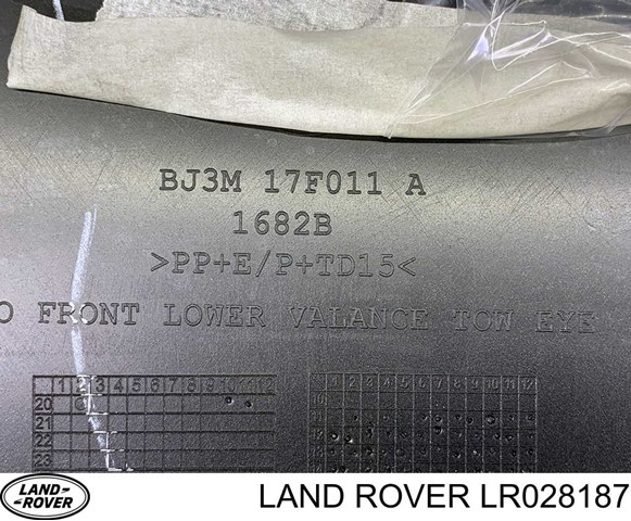 Накладка бампера переднього, центральна Land Rover LR032309 ціна, від 125.12 USD