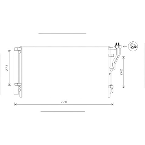 Конденсатор кондиціонера Doowon 97606D4000 ціна, від 77.55 USD