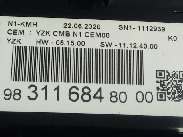  Peugeot/Citroen 9831168480 ціна, від 104.62 USD