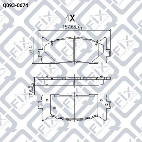 Тормозні колодки Q-fix Q0930674