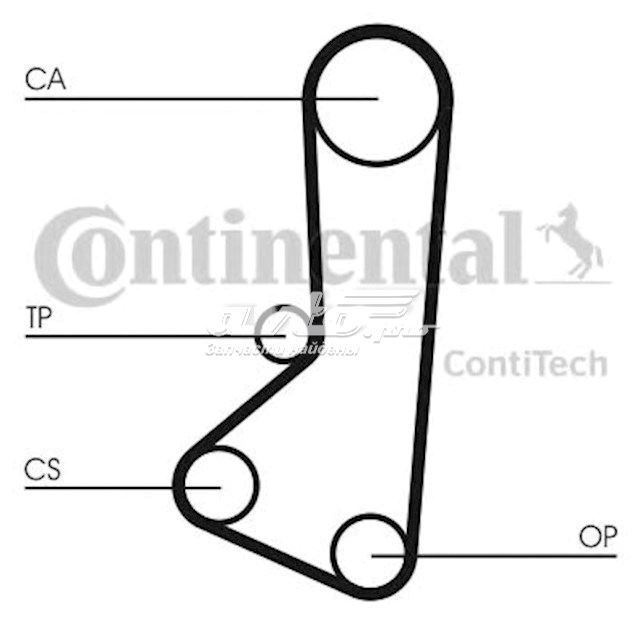 CT511 Continental/Siemens Ремінь двигуна