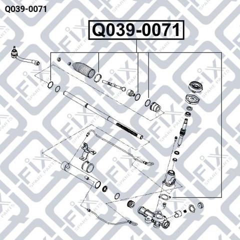 Q0390071 Q-fix Ремкомплект до рульової рейки