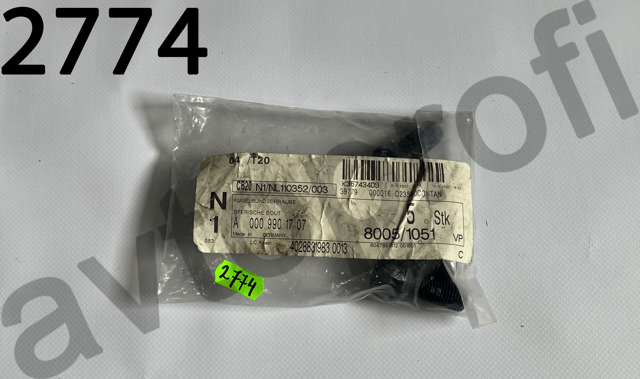 Колісний болт A0009901707 Mercedes