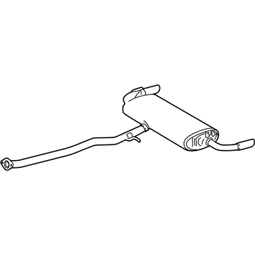 17430F0150 Toyota Глушник, задня частина