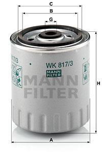 WK8173X Mann-Filter фільтр паливний