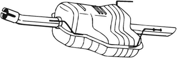 Глушник, задня частина Opel Astra G (F07) (Опель Астра)