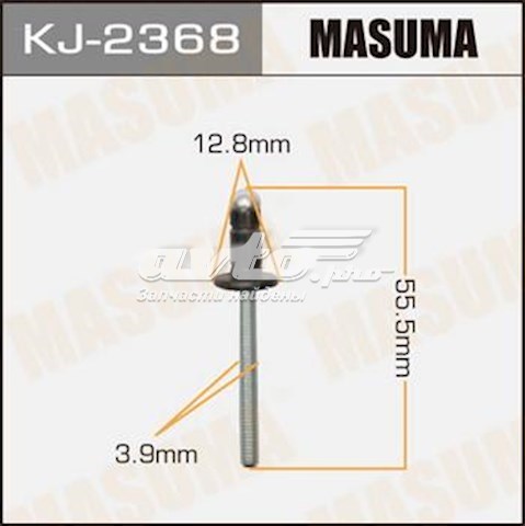 Пістон (кліп) кріплення підкрилки переднього крила Masuma KJ2368