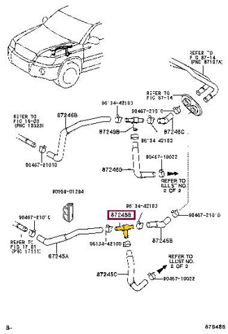  Шланг радіатора опалювача/пічки, подача Toyota Hiace 4