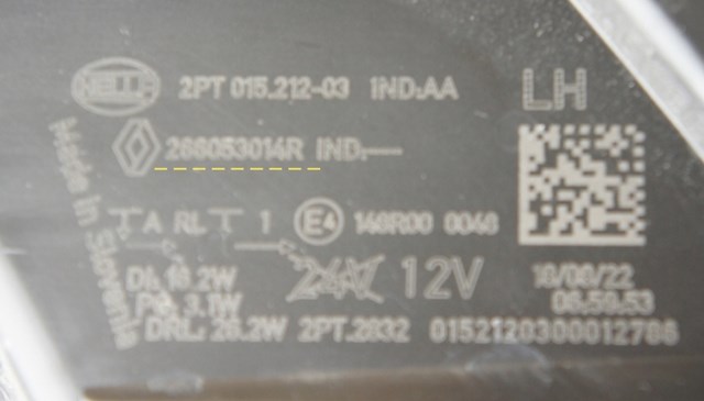  Renault (RVI) 266053014R ціна, від 316.15 USD
