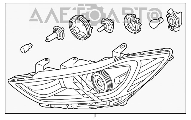 Фара права 92102F3010 Hyundai/Kia