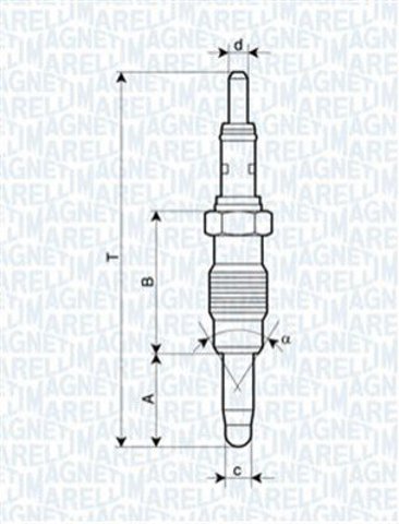Купити 062900011304 Magneti Marelli Свічка накалу