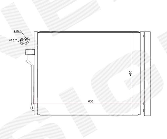 Купити RC940288 Signeda Радіатор системи охолодження кондиціонера
