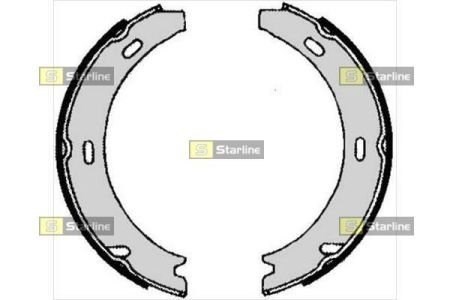 Колодки ручника / стоянкового гальма Starline BC04730 ціна, від 11.36 USD