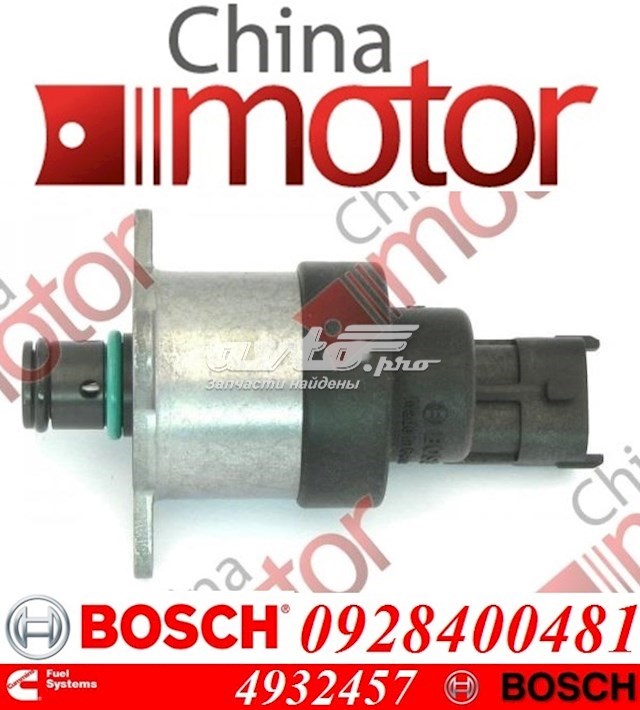 Клапан регулювання тиску, редукційний клапан ПНВТ 928400481 Bosch