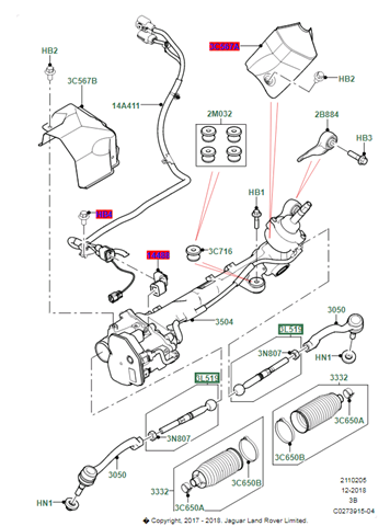 Рульова тяга LR090900 Land Rover