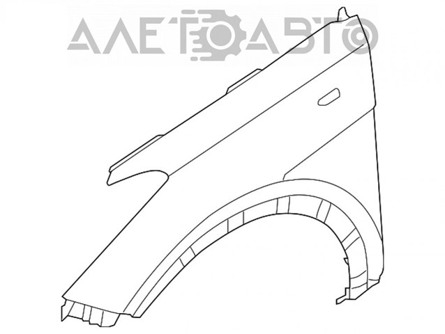Крило переднє праве Hyundai/Kia 66320B8000 ціна, від 51.25 USD