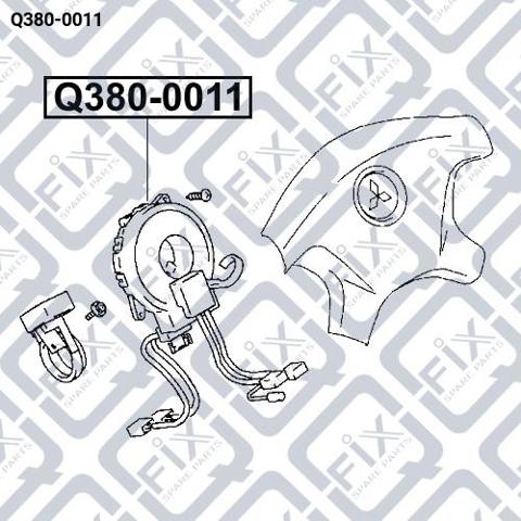Q3800011 Q-fix Шлейф Airbag