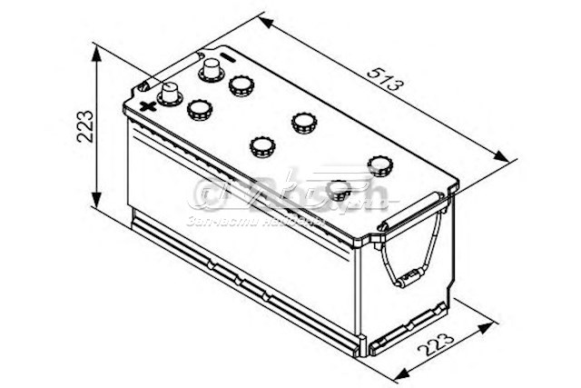 Купити Акумулятор Bosch 180 А/г (0092T30790)