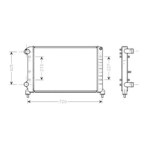R20044 Sato Tech Радіатор охолодження двигуна