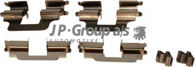 1263650710 JP Group комплект пружинок кріплення дискових колодок, задніх