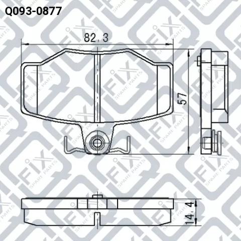 Купити Q0930877 Q-fix Задні колодки