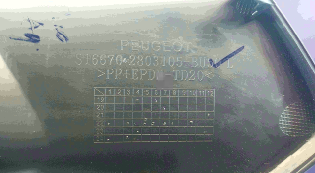 1666750280 Peugeot/Citroen Заглушка протитуманок, ліва