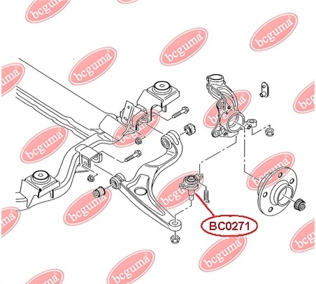 Купити BC0271 Bcguma Пильник опори кульової нижній
