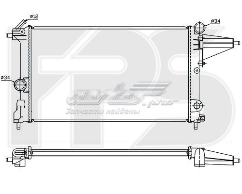 FP52A252 FPS Радіатор охолодження двигуна