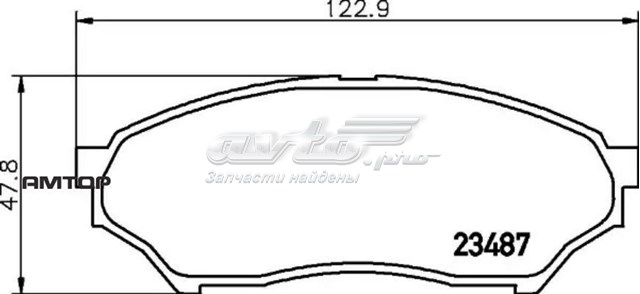 Колодки гальмівні передні, дискові NP3015 Nisshinbo