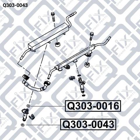 Кільце форсунки інжектора, посадочне Q3030043 Q-fix