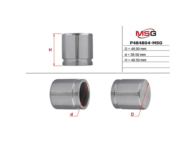 Поршень супорту гальмівного, переднього MSG P484804MSG