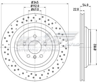 диск гальмівний задній DDF2209C диск гальмівний задній DDF2209C