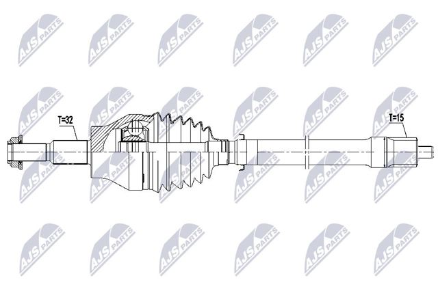 Привід правий Chrysler 68394142AA