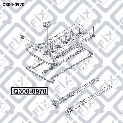 Прокладка клапанної кришки двигуна Q-fix Q3000970 ціна, від 28.49 USD