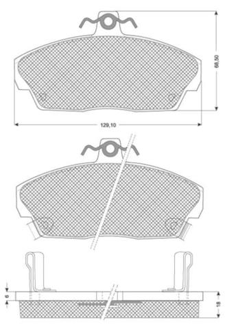 Гальмівні колодки Starline BDS124 ціна, від 19.05 USD