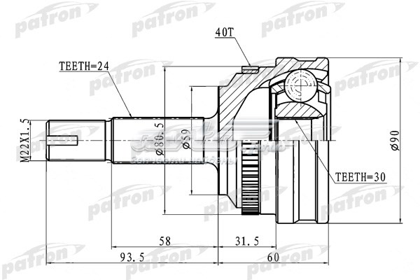 PCV1715 Patron Граната зовнішня