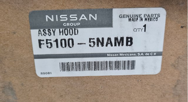 F51005NAMB Nissan/Infiniti Капот