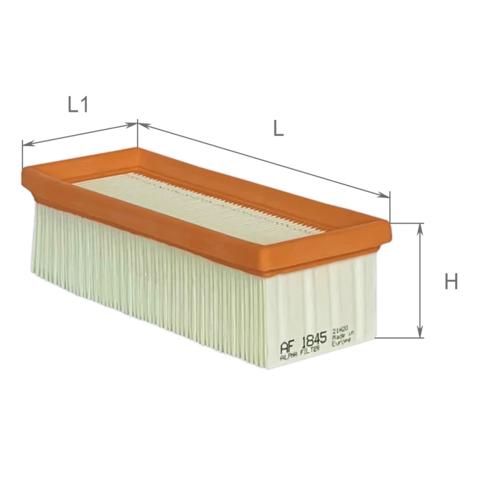 Елемент повітряного фільтра Alpha Filter AF1845 ціна, від 3.10 USD